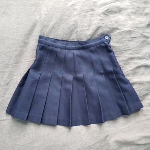 USA MADE American Apparel Navy Blue Pleated Skirt